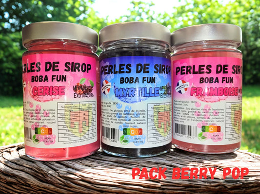 Coffret de Perles de sirop BOBA FUN - BERRY POP