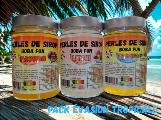 Coffret de Perles de sirop BOBA FUN - EVASION TROPICALE