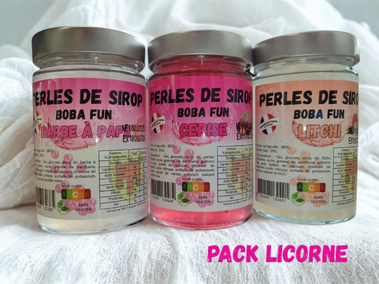 Coffret de Perles de sirop BOBA FUN - LICORNE